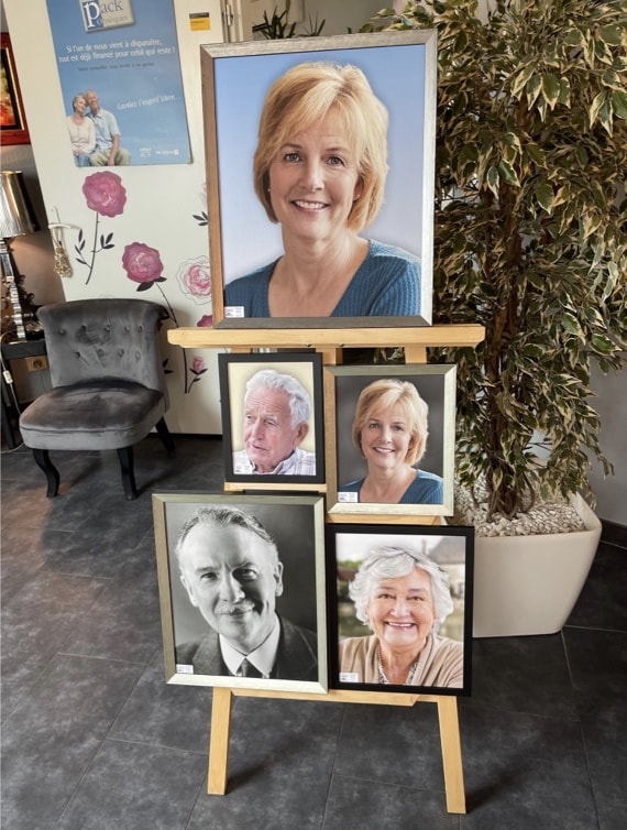 Différentes dimensions de portrait souvenir